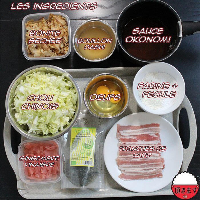 Ingrédients Okonomiyaki - Itadakimasu.fr
