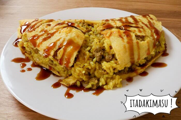 Omurice de risotto au curry - Food Wars (Shokugeki no Sôma)