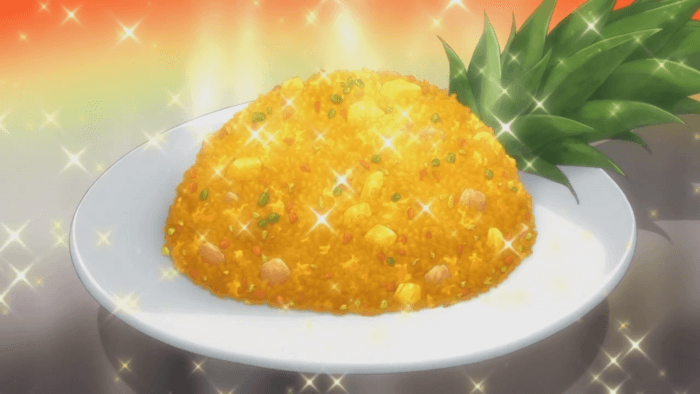 Riz sauté curry et ananas - Food Wars (Shokugeki no Sôma)