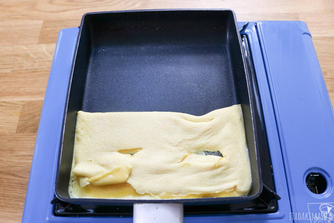 Tamagoyaki cuisson