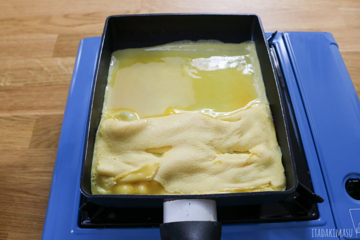 Tamagoyaki cuisson